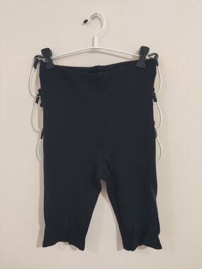 H&M Black Ribbed Bike Shorts